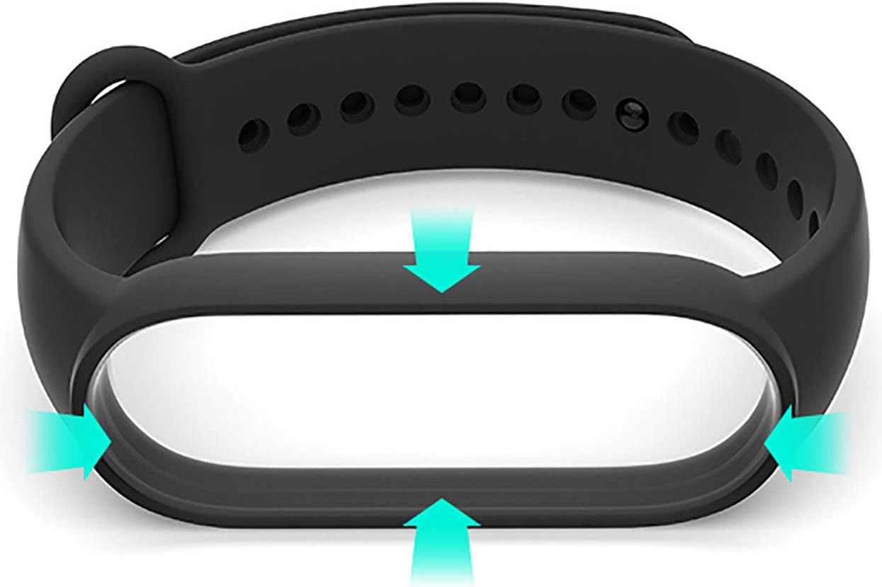 Correas de Repuesto Compatibles con Xiaomi Mi Band 6/Mi Band 5/Amazfit Band 5, Pulseras de Silicona Suave, Correas Deportivas Ajustables para Mujeres y Hombres