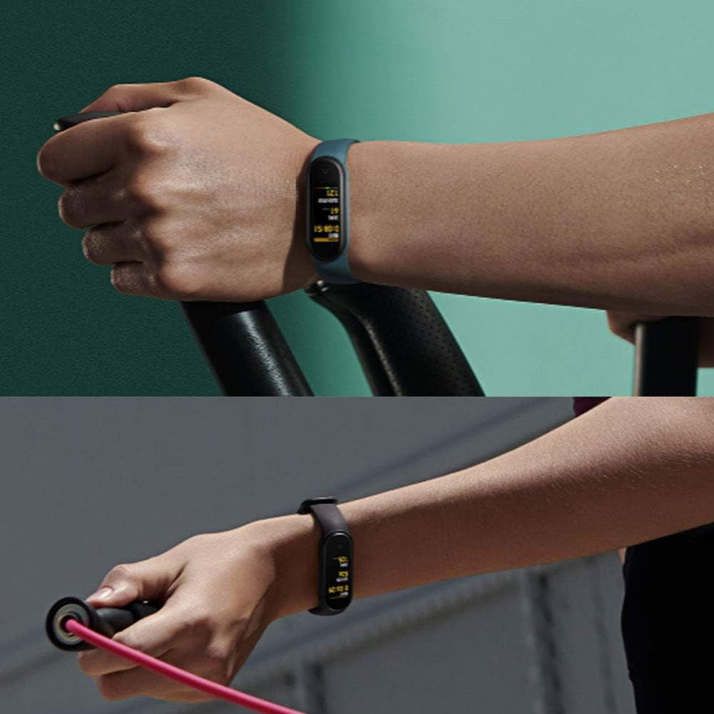 Correas de Repuesto Compatibles con Xiaomi Mi Band 6/Mi Band 5/Amazfit Band 5, Pulseras de Silicona Suave, Correas Deportivas Ajustables para Mujeres y Hombres