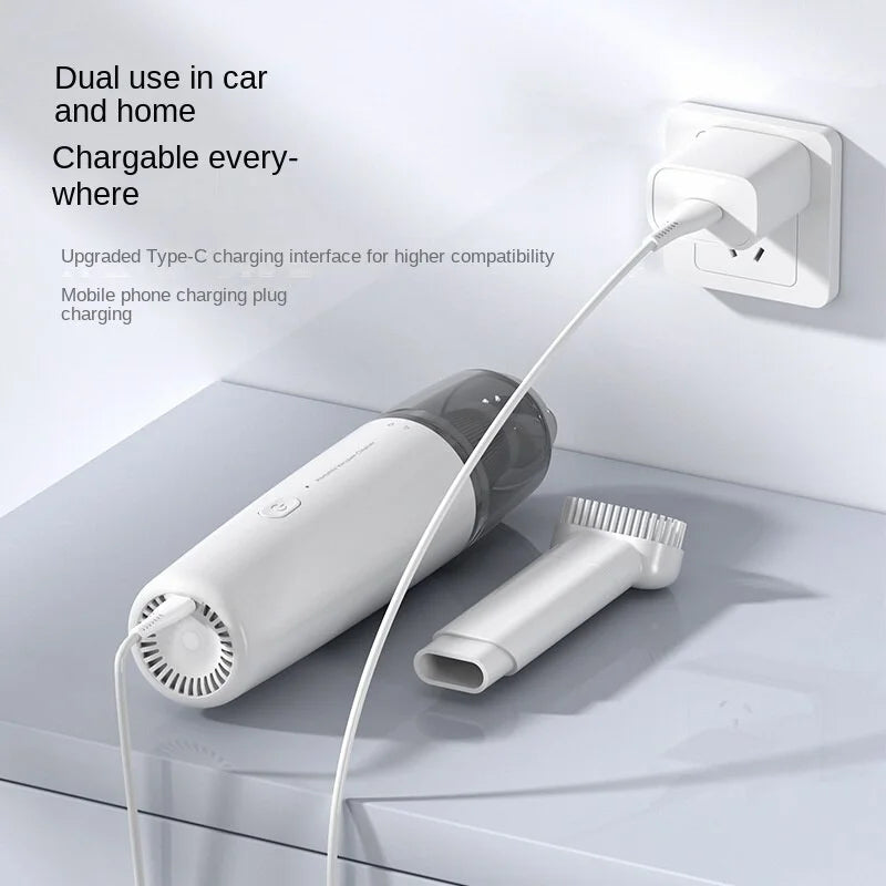 Aspiradora Portátil Xiaomi: Aspiradora Eléctrica Inalámbrica con Potente Succión para el Hogar - 130 ml - Limpiador de Automóviles