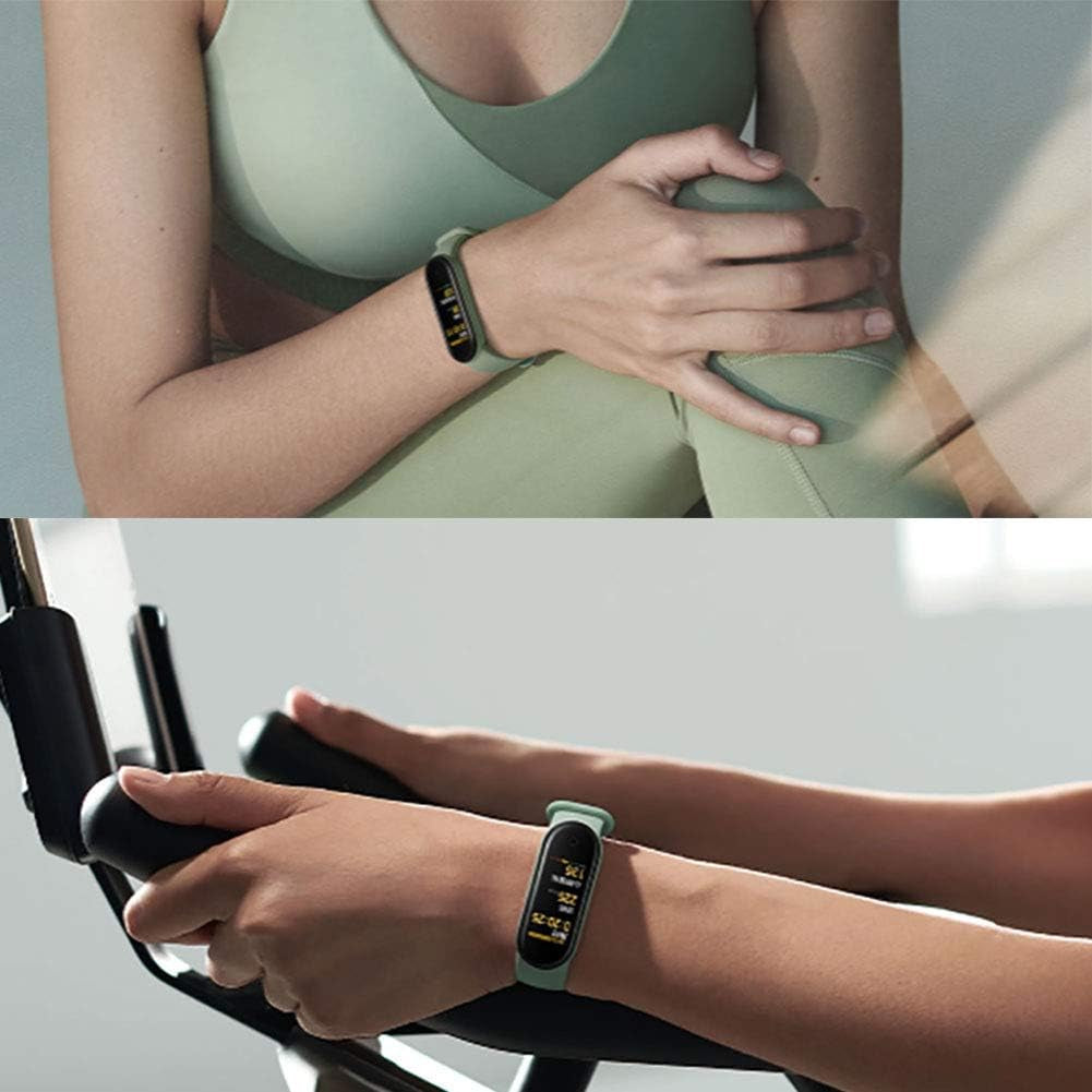 Correas de Repuesto Compatibles con Xiaomi Mi Band 6/Mi Band 5/Amazfit Band 5, Pulseras de Silicona Suave, Correas Deportivas Ajustables para Mujeres y Hombres